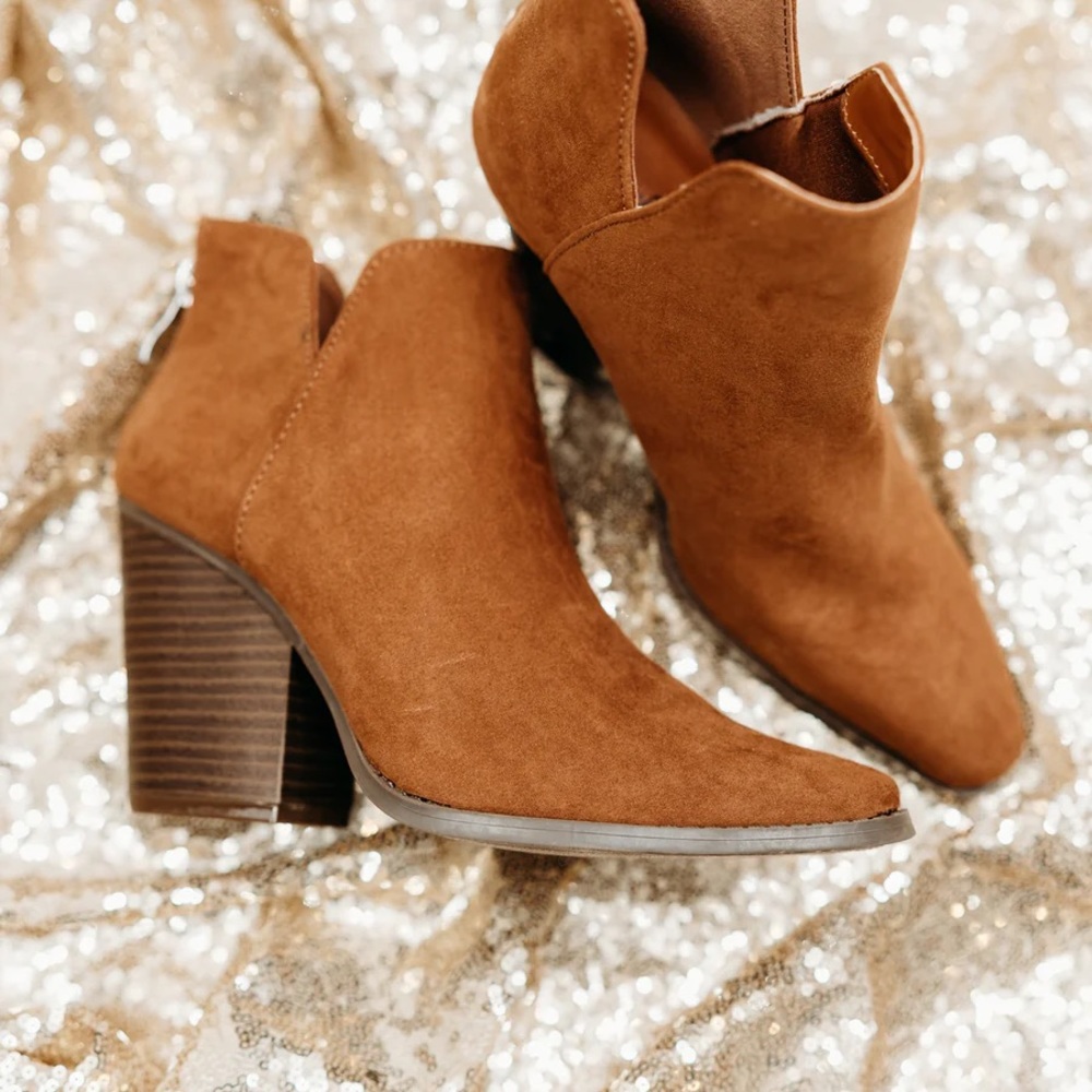 Chestnut Booties Suede - Picture 2 of 3